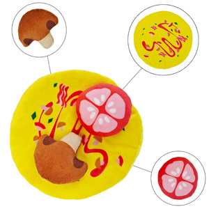 Juguetes chirriantes para perros, juguetes para masticar para perros con masticación agresiva, juguete para perros con forma de comida - Product Image 3