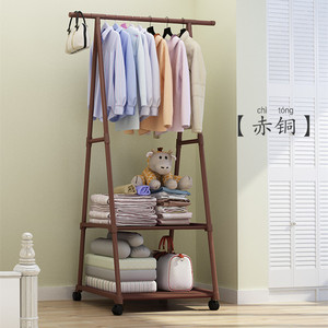 간단한 코트 랙 모바일 홈 침실 플로어 코트 디스플레이 랙 삼각형 옷 걸이 스탠드 - Product Image 4