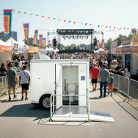 WC portable à vendre - Toilettes mobiles avec lavabo et douche, idéal pour les chantiers de construction et les rassemblements