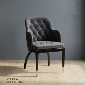 Tufted Microfiber Upholstered <b>Dining</b> <b>Chair</b> Solid Wood Frame Armchair Modern for Hotel and Living Room Dinning <b>Chair</b> - Product Image 3
