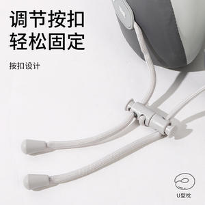 Oreiller de voyage en mousse à mémoire de forme en forme de U, portable, avec logo, pour voiture et avion - Product Image 2