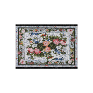 Alfombra Rectangular para Sala de Estar, Diseño Floral, Poliéster, Antideslizante, Lavable, 24DFR0034 - Product Image 4