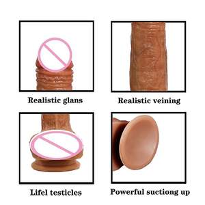 Dildo Silikon Medis <span class=keywords><strong>Super</strong></span> Realistis 7 Inci Berlapis Ganda untuk Wanita <span class=keywords><strong>Penis</strong></span> Buatan Kecil - Product Image 5
