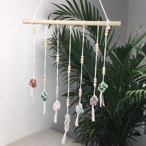 พู่ห้อยหินคริสตัลธรรมชาติ 7 จักระ สำหรับตกแต่งบ้าน ทำด้วยมือ - Product Image 6