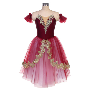 Vestido de Ballet Profesional para Adultos, Falda Esponjosa Color Rosa Jade, Tutú de Ballet para Mujer - Product Image 4