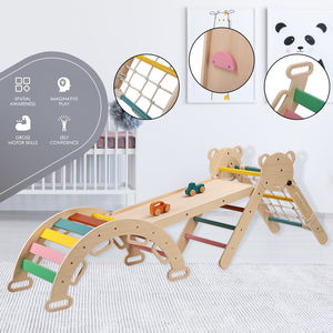 Pelangi mendaki Segitiga anak-anak bingkai Montessori mendaki Gym Piklers segitiga pemetik mendaki Segitiga - Product Image 2