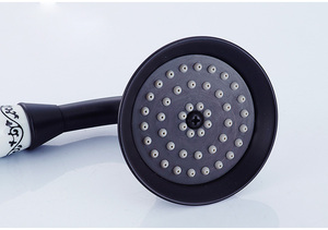 Classic Olio di Bronzo Lucidato Vasca da bagno Rubinetto Set Montaggio A Parete In Ottone Nero Miscelatore <span class=keywords><strong>Doccia</strong></span> Rubinetto Del bagno Rubinetto con Manico In Porcellana SF1417 - Product Image 5