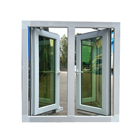 Fenêtre à battant moderne triple vitrage PVC insonorisée de haute qualité, personnalisable pour maison, appartement, école