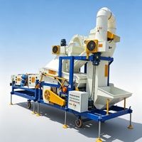 Machine automatique de nettoyage de graines, séparateur vibrant à tamis pneumatique pour céréales, équipement de calibrage, trieuse de riz paddy, blé et haricots