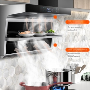 Nouvelle conception de hotte aspirante murale pour cuisine, en acier inoxydable, avec aspiration latérale, absorption des fumées, efficacité énergétique - Product Image 4