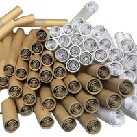Boîte à rouler pré-roulée en papier brun, style cigarette, pour cônes blancs 109 98 84mm, avec filtre spiralé, pour fumer