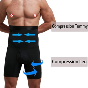 Pantalones Cortos Moldeadores de Cintura Alta para Hombre, Transpirables, de Doble Capa, Antibacterianos, Moldean Piernas y Caderas, Aplanan el Abdomen - Product Image 5