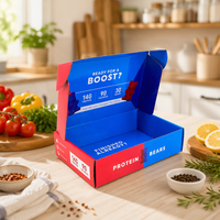 Dossier en carton ondulé personnalisable en matériaux recyclés avec fermeture magnétique, impression quadricolore, design écologique