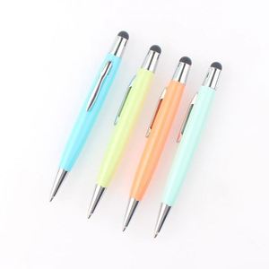 Best Wholesale Selling Metal Ball Pen With Stylus Screen Custom Logo Colored <b>Underlay</b> Printing for Ball Point Phone - Product Image 2