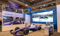 Écran LED modulaire rétroéclairé SEG personnalisé pour stand d'exposition de voitures de course, salon automobile, luminaires créatifs