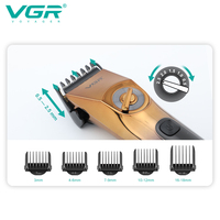 Tondeuse à cheveux professionnelle sans fil rechargeable VGR V-663 IPX6 étanche pour hommes