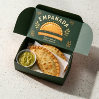 Boîtes à empanadas personnalisées avec logo, boîtes à sauce, boîtes à emballage pour empanadas, emballages spéciaux pour collations