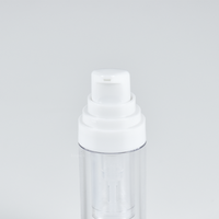 Bouteille de mélange double compartiment deux-en-un pour poudre et huile, avec pompe, pour emballage de produits de soin personnel