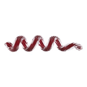 Scultura in Vetro Intrecciato a Strisce Rosse e Bianche, Ornamento Artistico per Arredamento Casa, Centrotavola per Tavolino da Caffè - Product Image 4