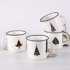 Taza de cerámica personalizada con tu logotipo, <span class=keywords><strong>tazas</strong></span> simples europeas en línea de Navidad, baratas - Product Image 2