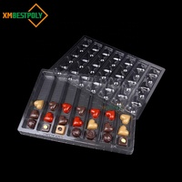 Plateau blister de chocolat en plastique PVC PET de qualité alimentaire personnalisé Conteneur d'emballage présentoir bonbons truffe