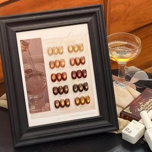 Rabia – Kit de 10 Gels UV Effet Œil de Chat Doré Coucher de Soleil, Sans HEMA, TPO, TMPTA, Couleurs Automnales Marron Café, Pour Salon de Manucure - Product Image 1