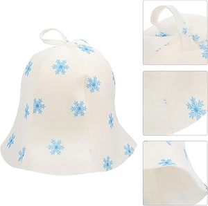 Chapeau Russe en Feutre Doux de 2 mm d'Épaisseur, Couleur Personnalisée, Écologique, Isolation Thermique, Bonnet de Douche Design Moderne pour Utilisation en Sauna - Product Image 3
