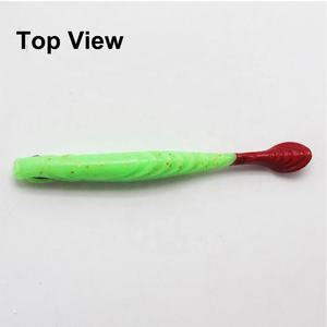 Alta Qualidade Hot Sell 5 Pçs/saco T Forma Cauda Macia Isca De Pesca 70mm 2.5g Isca De Plástico Artificial Swim Iscas Baixo - Product Image 5