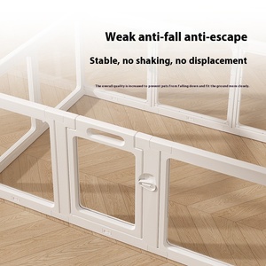 Corral <span class=keywords><strong>para</strong></span> <span class=keywords><strong>Gatos</strong></span> de Acrílico Transparente Ajustable de Alta Calidad, <span class=keywords><strong>Valla</strong></span> Transparente <span class=keywords><strong>para</strong></span> Mascotas con Cierre de Botón <span class=keywords><strong>para</strong></span> Interiores - Product Image 4