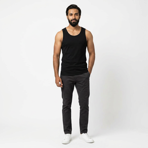 Meilleur débardeur décontracté en coton pour homme Nouvelle arrivée Coton élastique de base Ajustement parfait Vente en gros Vente chaude - Product Image 1