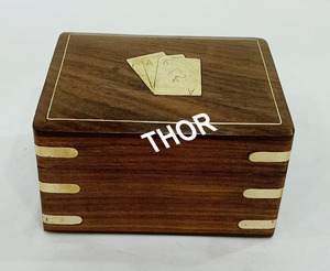 Tâm Trí Thử Thách Thẻ Thủ Công Thẻ Chơi Bằng Gỗ Trường Hợp Bộ Bài Đôi Tổ Chức Cho Poker - Product Image 3