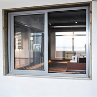 Fenêtres coulissantes horizontales en aluminium de haute qualité, à rupture de pont thermique, double vitrage insonorisé pour appartement