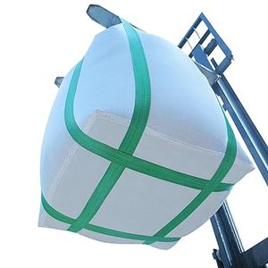 Huamaohengchun35"L x 35"W x 43"H,4400lbs SWL,Woven Polypropylene Heavy Duty Bulk Bags,Duffle Top Flat Bottom for Industrial - Product Image 1