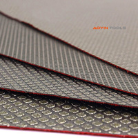Vente en gros 90*55mm papier de verre galvanisé carré diamant Flexible polissage tampon utilisation pour marbre pierre céramique carreaux de verre