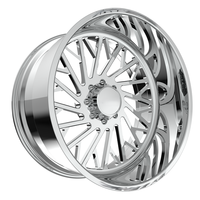 SL 26X12 20X10 30X14 24X12 28X16 Velg Truk Tempa Poles Khusus Model Deep Dish dengan 8X165.1 8X180 untuk RAM 2500 Silverado 2500HD