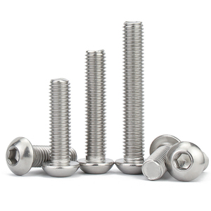 ISO7380 M3 M4 M5 M6 M8 M10 X 50mm SS Acier inoxydable 304 à six pans creux Allen Cap Round Button Head Vis à métaux - Product Image 2