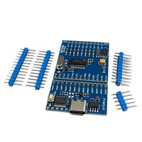 ADS1256 + STM32F030F4P6 Modul Akuisisi Presisi Tinggi Modul Konversi ADC 8 Saluran 24-Bit