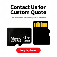 Carte TF U3 haute vitesse avec logo personnalisé, 64, 128 et 512 Go, qualité industrielle, étanche, personnalisable pour caméra de sécurité DVR, achat en gros