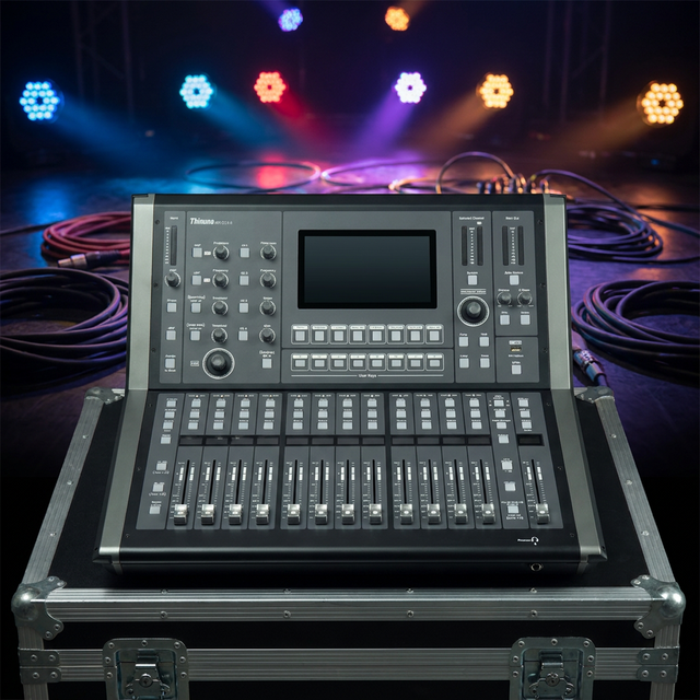 Thinuna MX-D24 II 24 Channels 7-inch Professional Dj Touch Screen Efficient Digital Console Mixing Audio Mixer for Live Stage