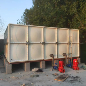 Tanque de almacenamiento de agua <span class=keywords><strong>cuadrado</strong></span> de plástico SMC/FRP/GRP anticorrosión para torre de refrigeración 200000 litros agua fría seccional a gran escala - Product Image 1
