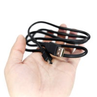 Cable USB 2.0 A a Mini USB de 5 Pines para Coche, Cable de Carga y Sincronización de Datos de Alta Velocidad de 1 m, Cable Resistente con Conexión Estable para Cámara, GPS y Coche