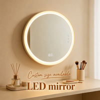 Miroir intelligent à LED à faible consommation d'énergie, éclairé par LED, Shunhua, à commande tactile, avec lumière réglable, pour les projets d'hôtels et d'hôtesseries