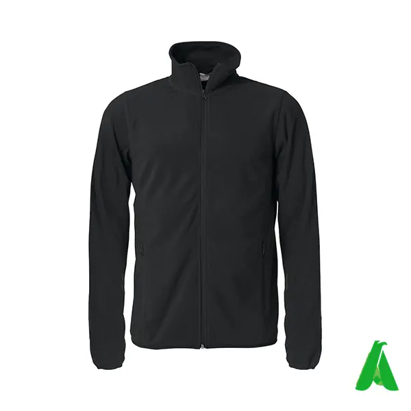 For B2B high performance-price ratio antipilling micro high quality men custom fleece jacket logo sport corporate