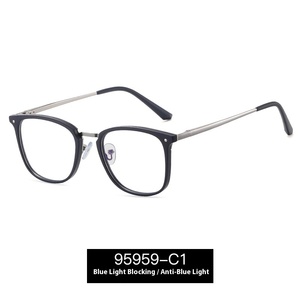 Hợp Thời Trang Người Đàn Ông Của Chống-Ánh Sáng Màu Xanh Kính 95959 Nhà Máy Bán Buôn Vòng Khung Và Kim Cương Hình Dạng Khuôn Mặt Phong Cách Sinh Viên Kính - Product Image 6