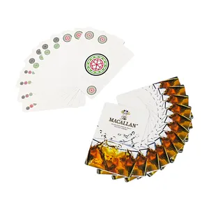 Cartas de juego personalizadas de doble cara, 57x87/63x88mm, Rd Mahjong, venta directa de fábrica