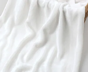 Tecido de flanela de pelúcia para cobertores e roupas de poliéster multicolorido macio personalizado