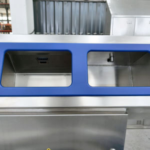 محطة غسيل أحذية كهربائية من الفولاذ المقاوم للصدأ مع تنظيف بالماء البارد وسعة كبيرة للاستخدام الجماعي في ورش العمل والمستودعات - Product Image 4