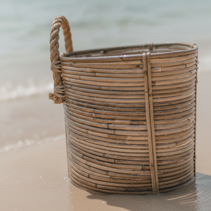 Panier à fruits en osier en gros, panier à légumes fait à la main, panier de rangement en rotin de jardin - Product Image 1