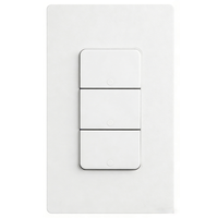 Interrupteur intelligent à bouton ReZ-TI : 2 gangs, norme américaine, compatible Matter Over Thread, fonctionne avec HomeKit, Tuya, HA, Alexa, SmartThings, Google