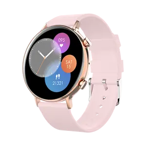 2023 Lady Round Smart Watch 1.28 pollici BT Call IP67 impermeabile pressione sanguigna ossigeno nel sangue ECG GW33S Smartwatch Fitness Tracker